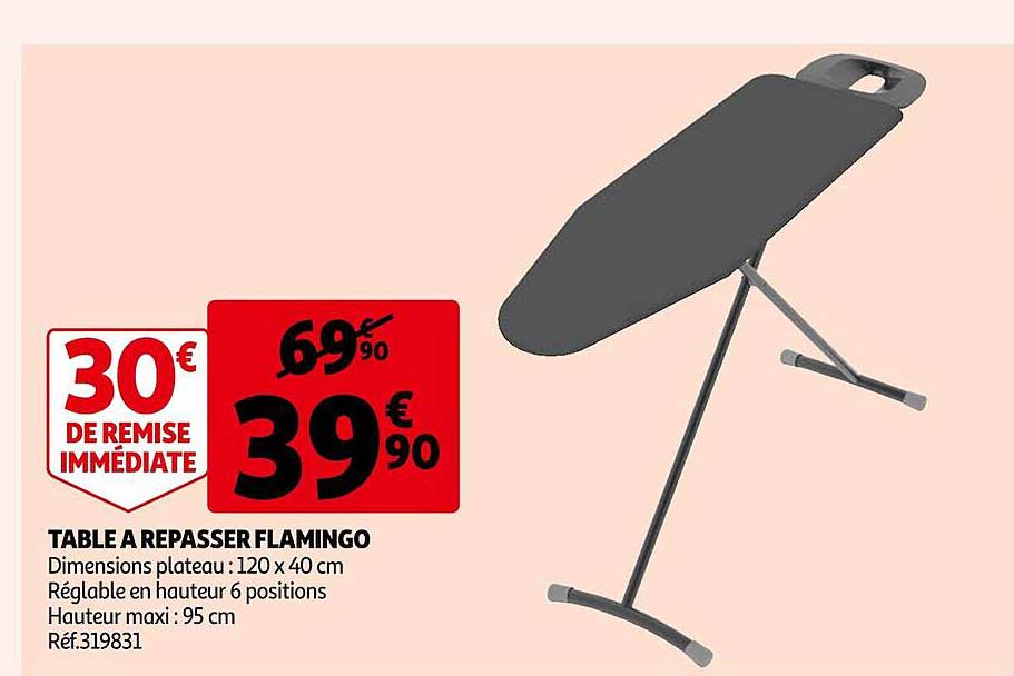table à repasser flamingo