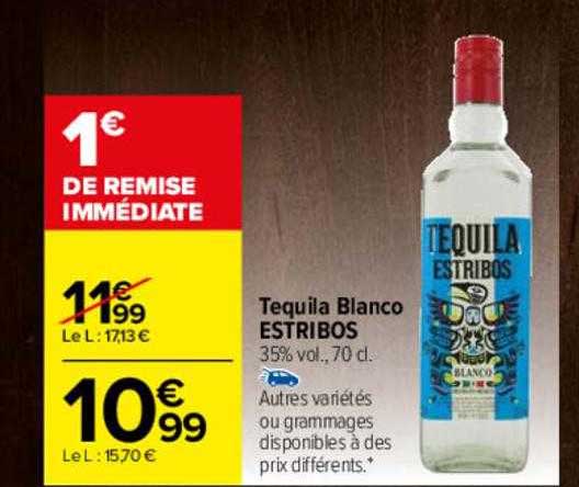 tequila blanco estribos