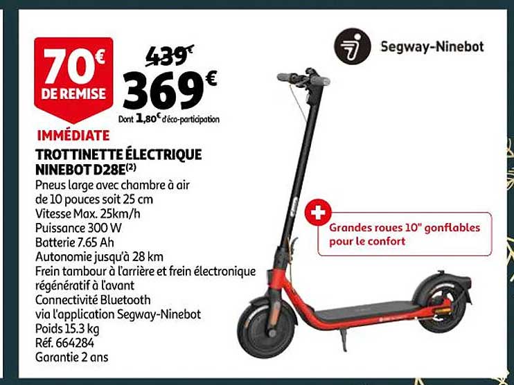Trottinette électrique Ninebot D28e Segway-ninebot