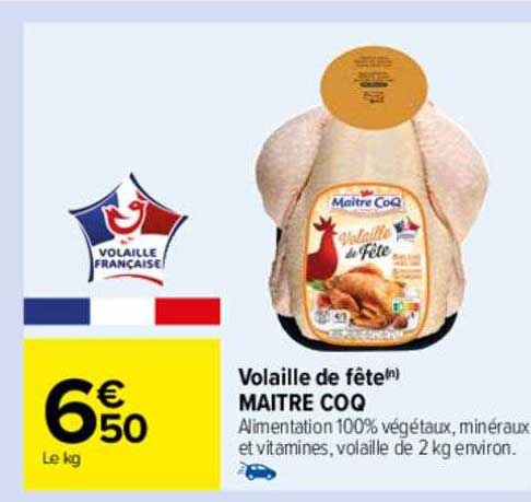 volaille de fête maitre coq