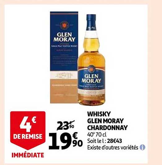whisky glen moray chardonnay
