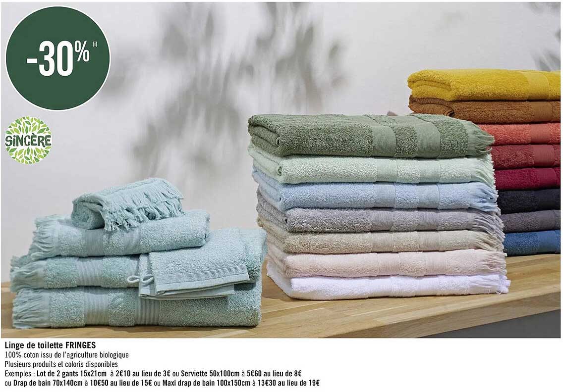 Linge De Toilette Fringes Sincère