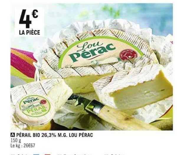 pérail bio 26,3% m.g. lou pérac