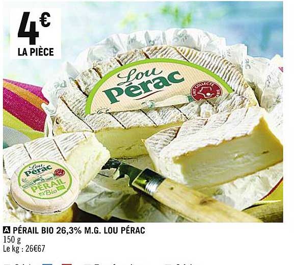 pérail bio 26,3% m.g. lou pérac