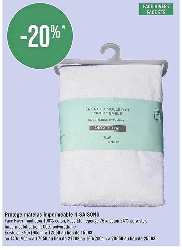 protège-matelas imperméable 4 saisons