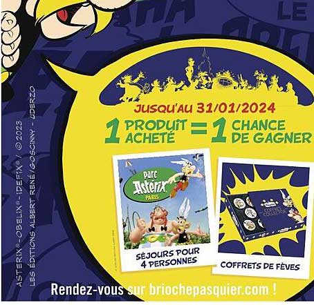 1 produit acheté = 1 chance de gagner