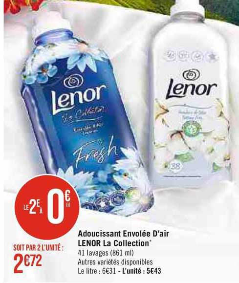 Adoucissant Envolée D'air Lenor La Collection