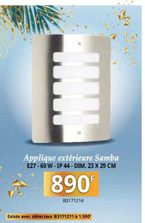 Applique Extérieure Samba