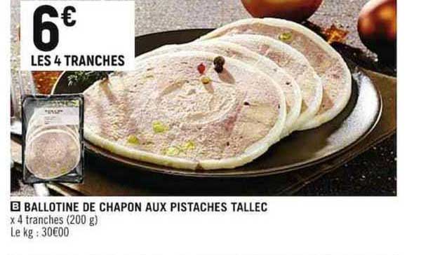 ballotine de chapon aux pistaches tallec