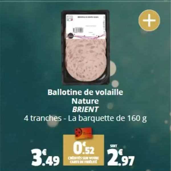 ballotine de volaille nature brient