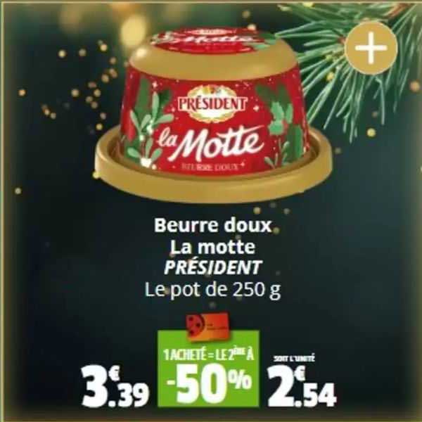 Beurre Doux La Motte Président