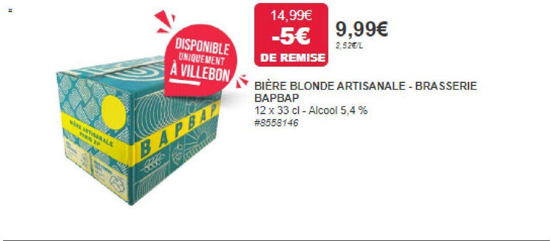 Bière Blonde Artisanale - Brasserie Bapbap