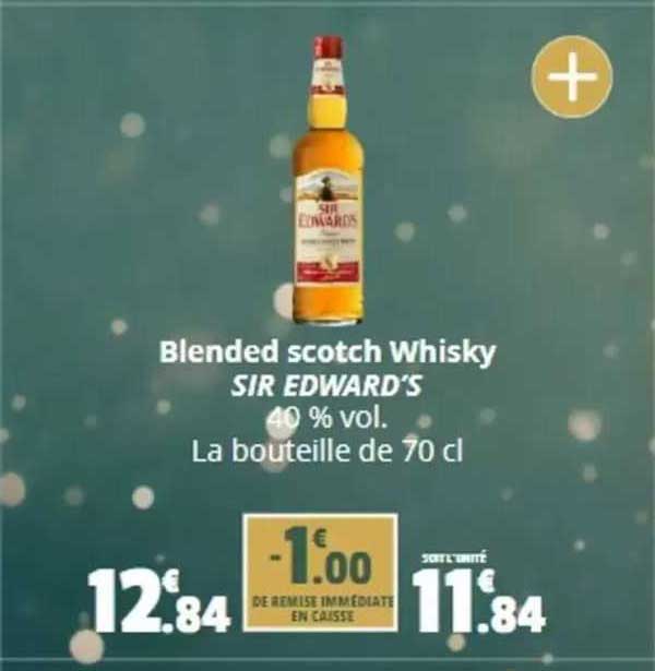blended scotch whisky sir edward's