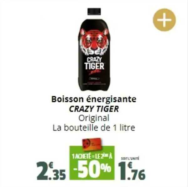 boisson énergisante crazy tiger