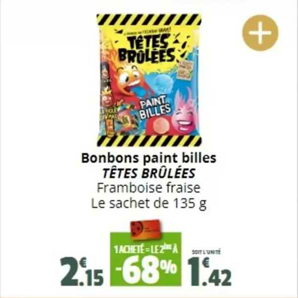 bonbons paint billes têtes brûlées
