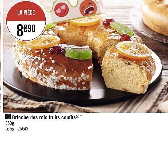 brioche des rois fruits confits