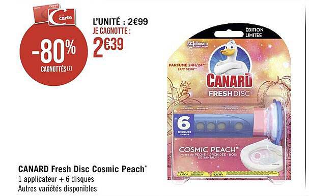 canard fresh disc cosmic peach