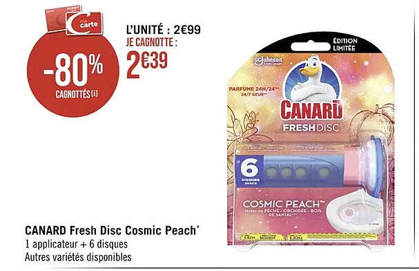 canard fresh disc cosmic peach