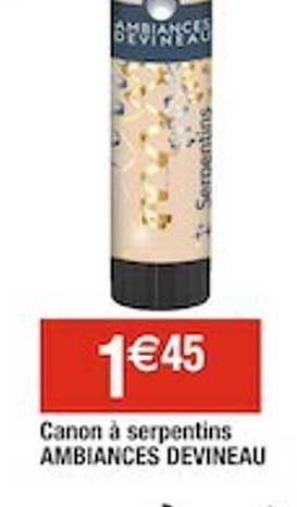 canon à serpentins ambiances devineau
