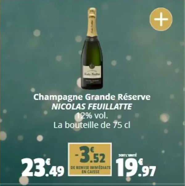champagne grande réserve nicolas feuillatte