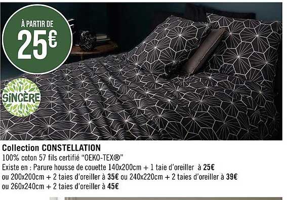 collection constellation sincère