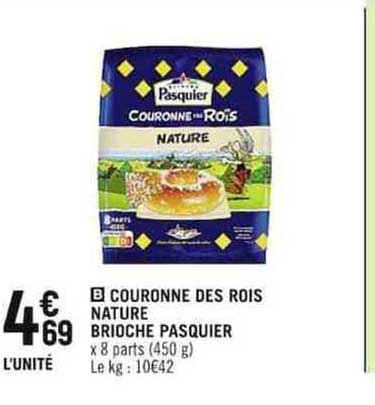 couronne des rois nature brioche pasquier