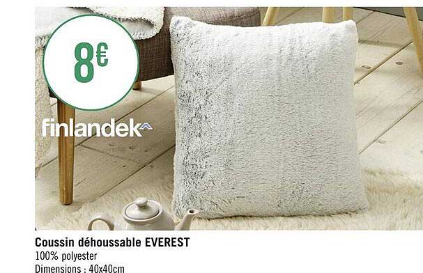 coussin déhoussable everest finlandek^