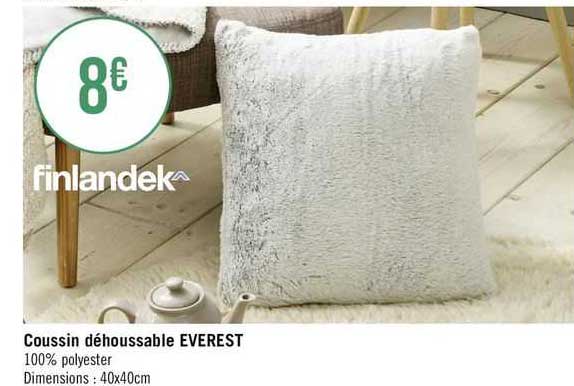 coussin déhoussable everest finlandek