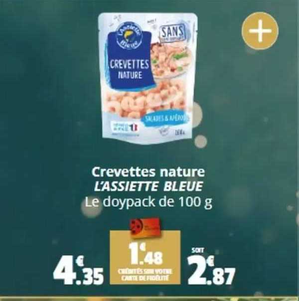 crevettes nature l'assiette bleue
