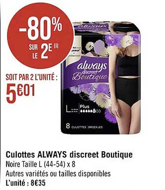culottes always discreet boutique