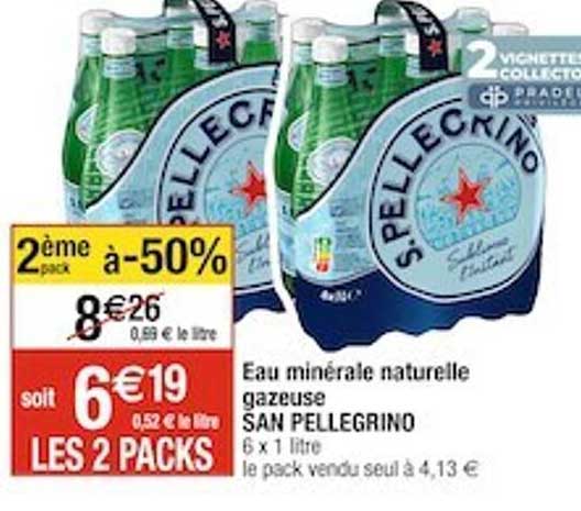 eau minérale naturelle gazeuse san pellegrino