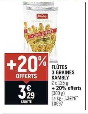 Flûtes 3 Graines Kambly