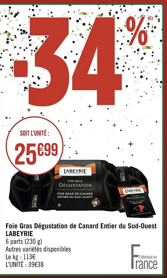 foie gras dégustation de canard entier du sud-ouest labeyrie