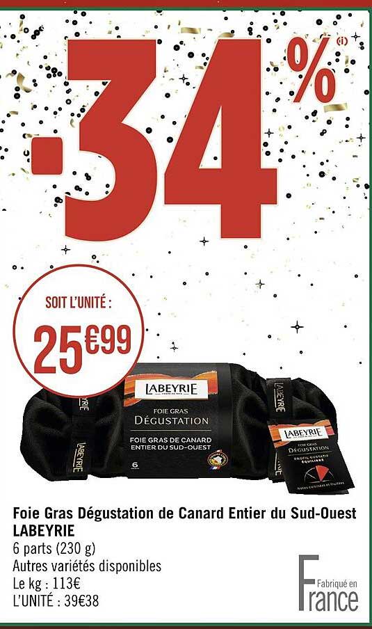 foie gras dégustation de canard entier du sud-ouest labeyrie