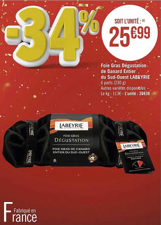 foie gras dégustation de canard entier du sud-ouest labeyrie