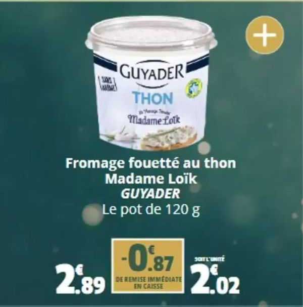 fromage fouetté au thon madame loïk guyader