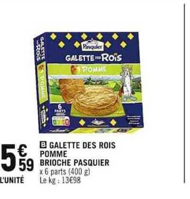 galette des rois pomme brioche pasquier