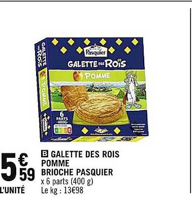 galette des rois pomme brioche pasquier