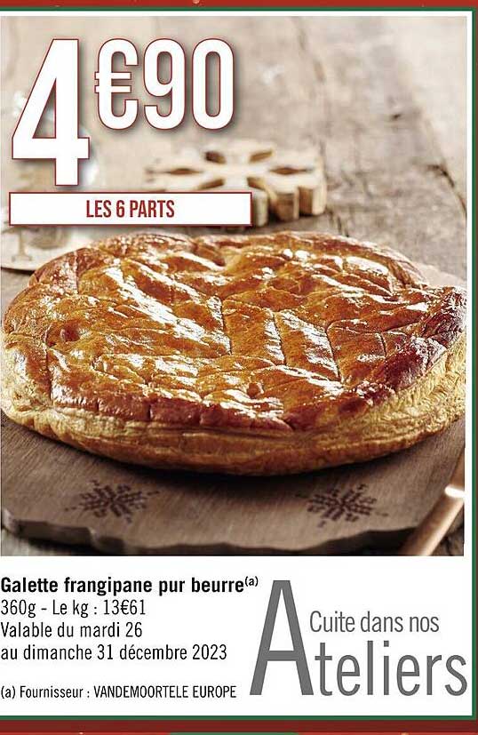 galette frangipane pur beurre