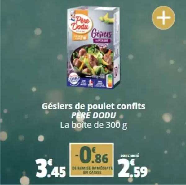gésiers de poulet confits père dodu