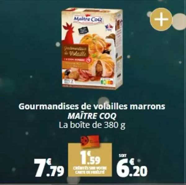 gourmandises de volailles marrons maître coq