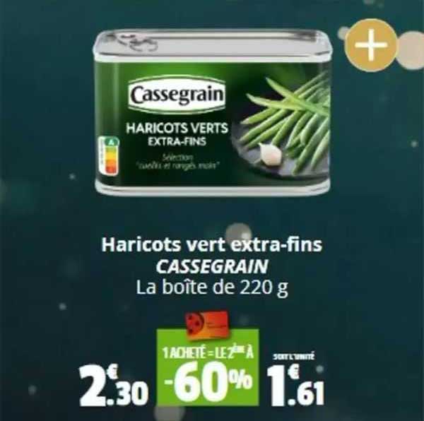 haricots vert extra-fins cassegrain
