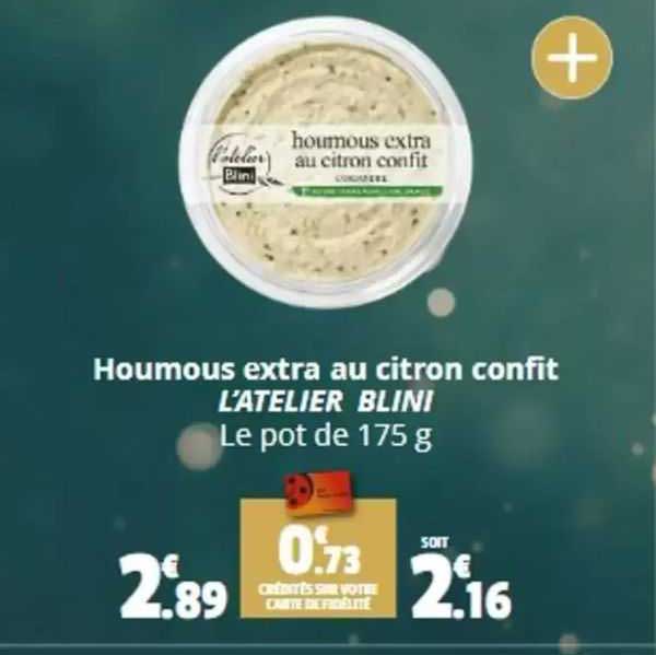 houmous extra au citron confit l'atelier blini