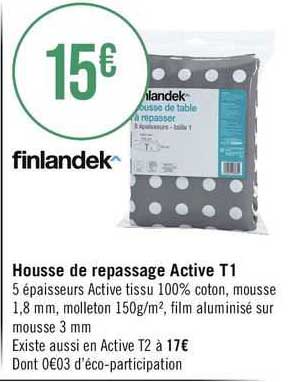 Housse De Repassage Active T1 Finlandek