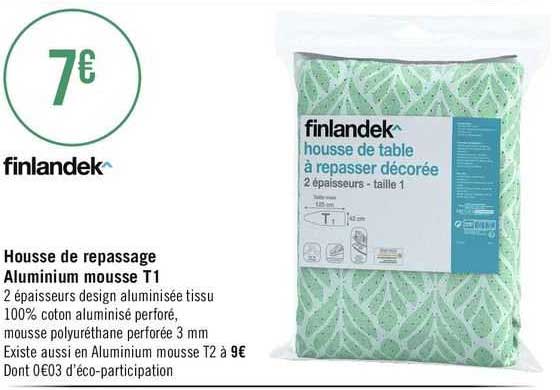 housse de repassage aluminium mouss t1 finlandek