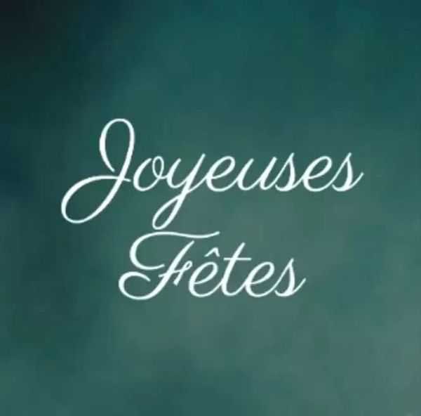 joyeuses fêtes