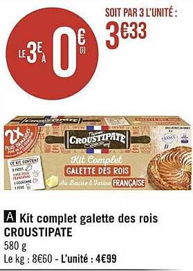 kit complet galette des rois croustipate