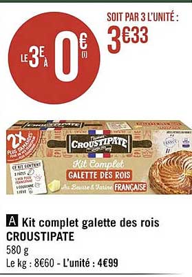 kit complet galette des rois croustipate