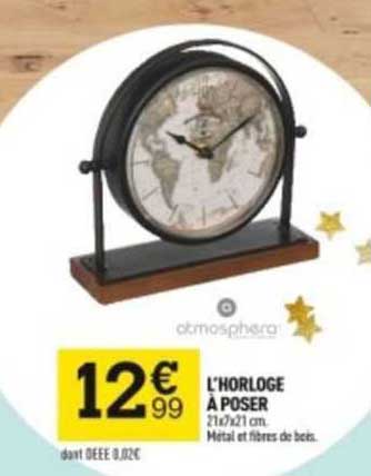 l'horloge à poser atmosphera