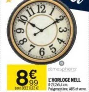 l'horloge nell atmosphera